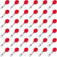 thumbnail image 1 of Muka 100PCS Translucent ID Card Badge Holder Reels Badge Clip-Red, 1 of 8