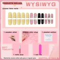 thumbnail image 4 of Set de uñas postizas QQPPOLIU 3D con strass y mariposas, forma cuadrada, 4 of 8