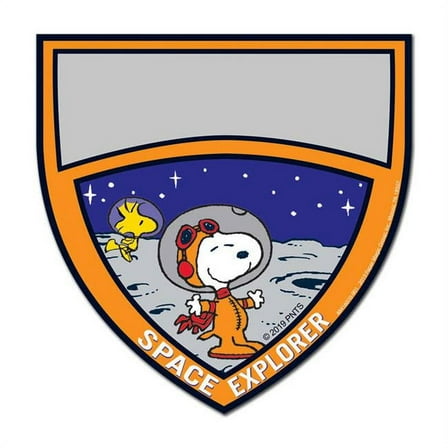 Eureka EU-841601 Peanuts NASA Badge Paper Cut Outs, Assorted Color