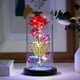 thumbnail image 5 of Glass Rose Flower LED Colorful Light Rose in Glass Forever Rose Flower Presente para mujeres Día de Meterk Rojo, 5 of 7