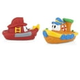 thumbnail image 3 of Nuby Tub Tugs Floating Boat Bath Toy for Baby, 2 Count, 3 of 13