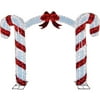 Productworks: 84" 3d Mesh Candy Cane Arc