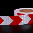 thumbnail image 1 of Cinta reflectante autoadhesiva, cinta reflectante de advertencia de seguridad de alta intensidad de 5 cm x 25 m, cinta de advertencia reflectante roja y blanca Banban LingWen 8390606992567, 1 of 1