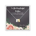 thumbnail image 2 of To The Wonderful Mother Mother's Day Gift, Mother's Day Gift for Her, Mother's Day Gift for Her, Gift for Mom,Jewelry Gift for Mom, Necklace Gift for Mom [Silver-Gold, No-Personalized Card], 2 of 15