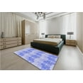 thumbnail image 4 of Ahgly Company Indoor Round Patterned Light Slate Blue Area Rugs, 6' Round, 4 of 6