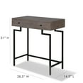thumbnail image 7 of Posh Pollen Cambridge Writing Desk, Brown/Black, 7 of 7