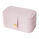 thumbnail image 2 of Estuche de joyería para viajes, organizador de joyería, caja de joyería miniatura, caja de regalo para damas de honor, pequeño organizador de almacenamiento para chicas y mujeres - Rosa, 2 of 7