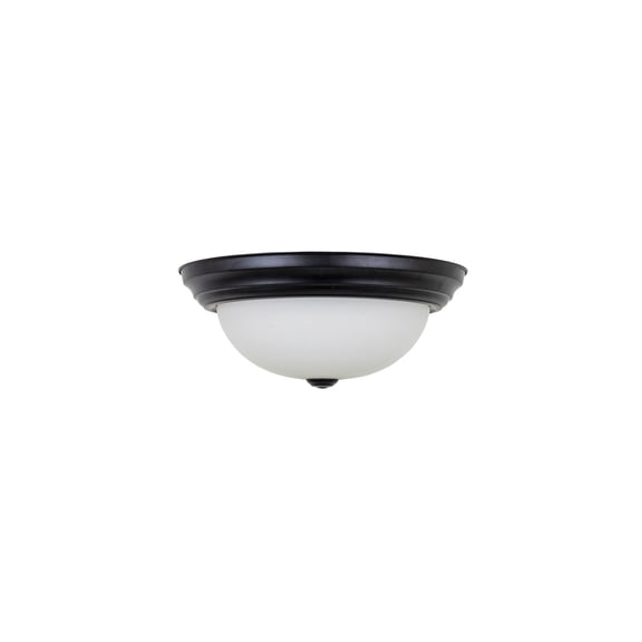 Yosemite Home Decor 2 Light Flushmount in Flat Black