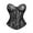 A Black, variant on Corset Tops for Women Vintage Gothic Lace Corset Bustier Top Overbust Waist Trainer Tummy Control Steel Boned Waist Cincher Corset for Women Black L