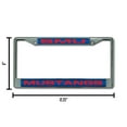 thumbnail image 6 of Southern Methodist SMU Mustangs Chrome Metal Laser Cut License Plate Frame, 6 of 8