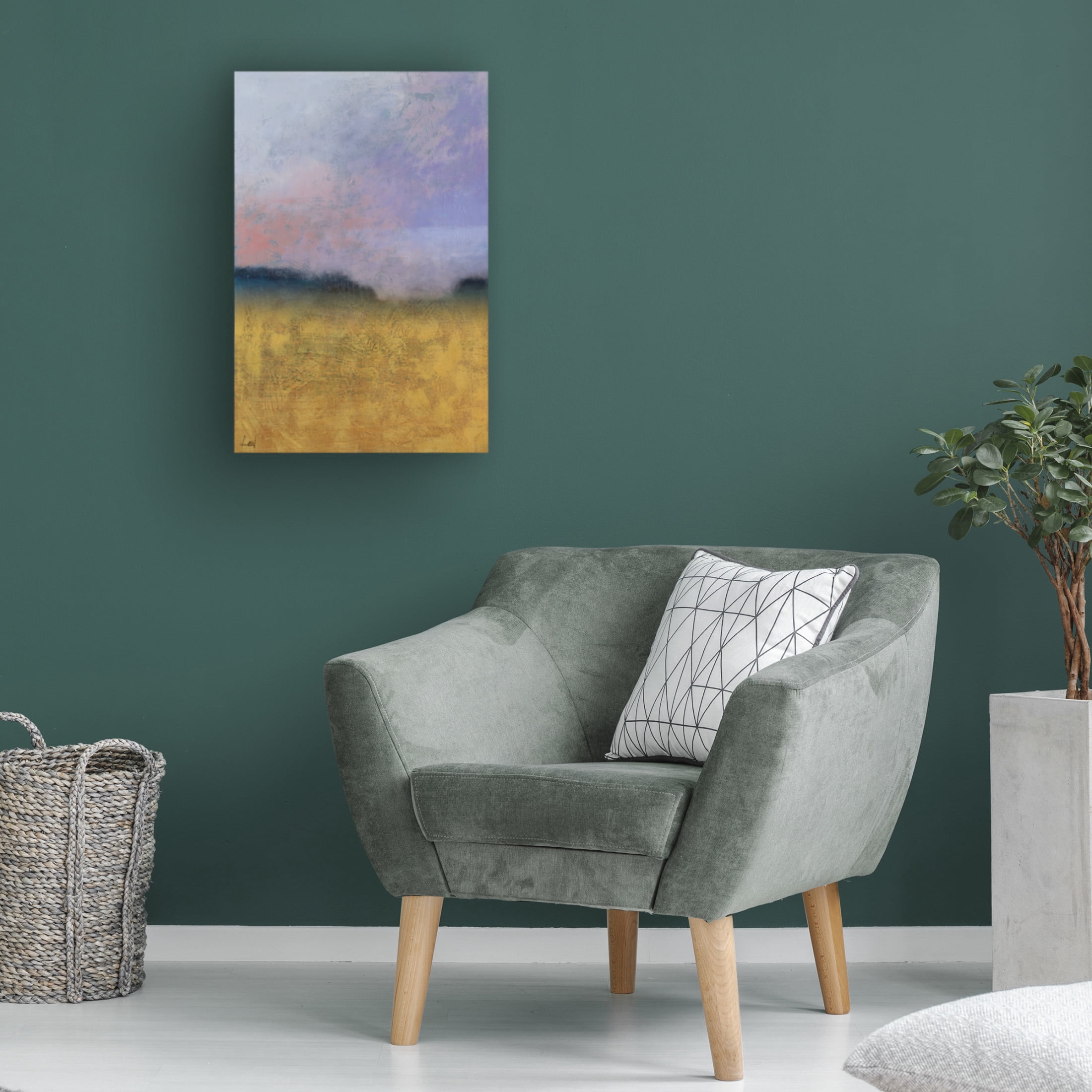 Canvas Wall Art - Pablo Esteban 'Horizon Haze 2' Wall Art for Living Room, Bedroom, or Office Décor by Trademark Fine Art - 12 x 19 Inches