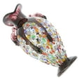 thumbnail image 5 of GlassOfVenice Murano Glass Millefiori Amphora Vase - Silver Purple, 5 of 7