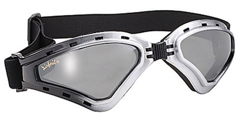 Pacific Coast Sunglasses Airfoil 9110 Mirror Folding Goggles Silver Lens (Black Silver Lens) - image 3 of 3