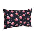 thumbnail image 2 of Haiem Pillowcase for Hair and Skin Queen - Cartoon Donut Planets Printed Soft Pillowcase with Envelope Closure-20"x30", 2 of 9