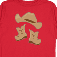 thumbnail image 4 of Inktastic Western Style Boy Boots Boys or Girls Long Sleeve Toddler T-Shirt, 4 of 5