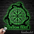 thumbnail image 4 of Handmadetneonsign Aegishjalmur Helm of Awe Metal Wall Art, Helm of Awe Metal Wall Decor, Helm of Awe, 4 of 5