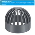 thumbnail image 4 of Uxcell Atrium Drain Grate Cover Round Outdoor Sewer Drain Pipe Fitting Adapter 4" 3, 4 of 5