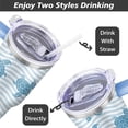 thumbnail image 5 of Sea turtle Tumbler 40 Oz Gifts For Women Men with Lid and Straw Sea turtle Stainless Steel Cup Insulated Travel Coffee Mug Office, 5 of 6