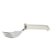 Sammons Preston Plastic Handle Swivel Fork, Adaptive Utensils for Elderly, Arthritis, Shaking Hands, 7" Long