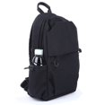 thumbnail image 2 of Mochila pequeña con bandolera negra para hombres y mujeres, mochila ligera con una correa, mochila para senderismo, caminar, andar en bicicleta, viajes, ciclismo, puerto de carga USB, nailon, 2 of 5