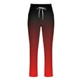 thumbnail image 4 of jjayotai Sweatpants Men, Fashion Gradient Sweat Pants, Loose Fit Track Drawstring Joggers Lounge Pants Athletic Trousers with Pockets Wine S, 4 of 4