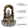 thumbnail image 3 of LCKFTY Buddha Statue Outdoor Decorative Piece, Solar Lamp, Garden, Courtyard, Balcony,Zen Meditation Spirit-Style Decoration, Suitable as a Gift for Women and Mothers C99, 3 of 3