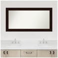 thumbnail image 2 of Amanti Art Custom Framed Wall and Bathroom Mirror (25.25 x 49.25 in.), Coffee Bean Brown Frame, 2 of 7
