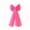 Hot Pink, variant on Christmas Snow Lace Bow Tree Topper with Long Flowing Ribbon, Netted Sheer Large Bow Ornament, Elegant Holiday Tree Top Decoration for Christmas Tree Wreath Front Door Home Party Decor, Red