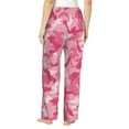 thumbnail image 3 of Pajama Pants Women, Pink Camouflage Sweatpants Soft Sleep Lounge Pants, Casual PJ Bottoms Pants with Pockets, 3 of 5