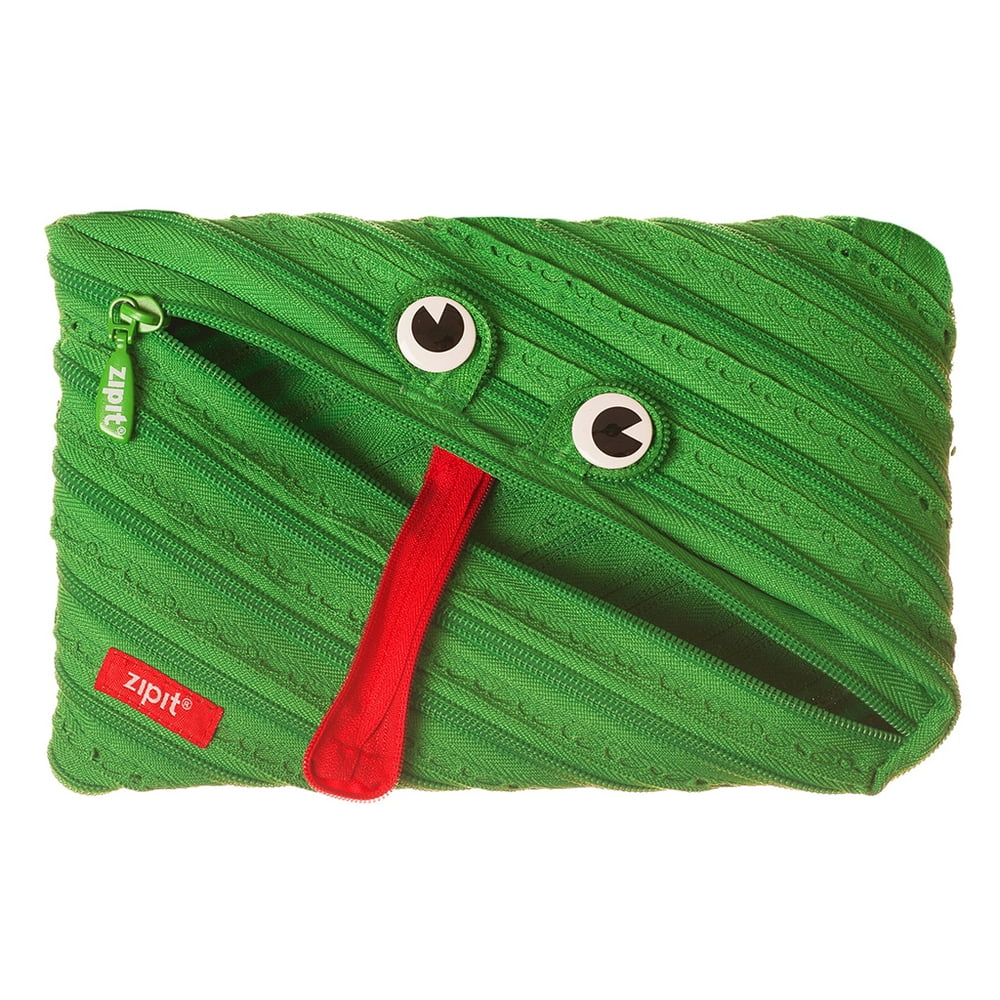 ZIPIT Animals Large Pencil Case, Holds up to 60 Pens, Machine Washable