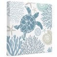 thumbnail image 2 of Ships Next Day Canvas Wall Art 10"x10", Blue Turtle Coastal Wood Framed Canvas Print Painting, Summer Beach Nautical Coral Ready to Hang Small Picture Wall Decor for Home Kitchen Nursery Office, 2 of 9