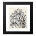 thumbnail image 2 of Leo Gestel 12x14 Black Modern Framed Museum Art Print Titled - Tree with Birds (Cover Design for the Community) (1935), 2 of 5