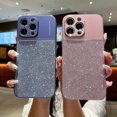 thumbnail image 3 of Compatible with iPhone 15 Plus Bling Case Sparkling Glitter Metal Wire Drawing Glossy Slim Thin Lightweight Fashion Lens Protection Shockproof Cover for Women Girls, 3 of 13