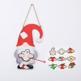 thumbnail image 4 of Conjuntos de adornos de gnomos colgantes de Navidad: muñecos de elfo de madera para decoraciones y regalos de árboles de Navidad, 4 of 5