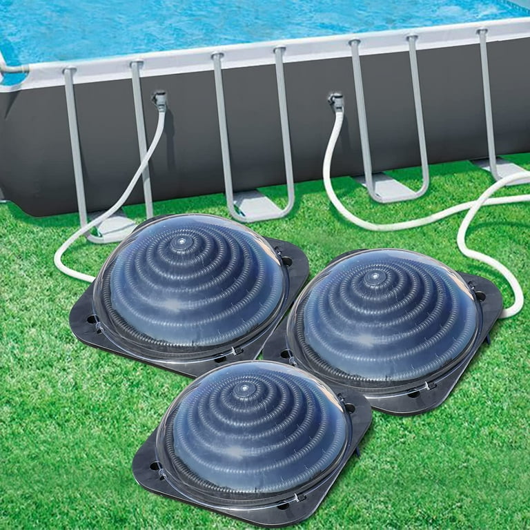 VINGLI Solar Pool Heater Above Ground Domed Solar Powered Swimming Pool  Heater Contour Pool Heating Coil , 3 Packs - Walmart.com