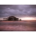 thumbnail image 2 of Frank, Assaf 18x15 Gold Ornate Wood Framed with Double Matting Museum Art Print Titled - Brighton Pier at dusk, 2 of 4