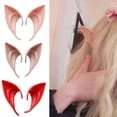 thumbnail image 3 of Fairnull 1 Pair Skin-friendly Elf Ears Breathable Emulsion Cosplay Costume Latex Elf Ears Halloween Decoration, 3 of 9