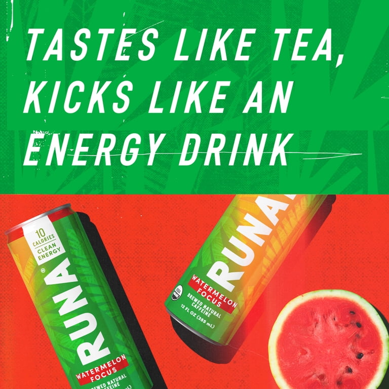 RUNA Energy Drink, Watermelon, 12 fl oz Can - Walmart.com