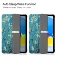 thumbnail image 6 of Case for Apple iPad 10th Generation 10.9 Inch Case 2022, PU Leather Thin Slim Lightweight Trifold Shell Corner Protection Smart Folio Cover with Auto Sleep/Wake and Support Pencil Holder, Flower, 6 of 10