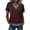Brown, variant on Denim Tops for Women Lapel Button Solid Color Casual Short Sleeved Denim Patchwork Pullover Sweatshirt Jean Top