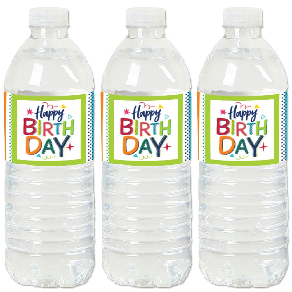 Big Dot of Happiness Spa Day Set of 20 Girls Makeup Party Water Bottle Sticker Labels