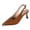 Brown, variant on Women's Kitten Heel Closed Pointed Toe Sandals with Bow Back Strap Shoes for Casual Outdoor Brown