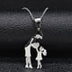 thumbnail image 2 of Mom Daughter Family Necklace Stainless Steel Chain Children Kid Silver Color Pendant Necklaces Jewelry Women Mother's Day Gift Gao Jinjia LED, 2 of 2