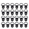 thumbnail image 1 of HANDIED Crochets Ménagers 24 Pcs Anneaux en D Crochets de Suspension pour Cadre Photo Supports Muraux (Noir), 1 of 2