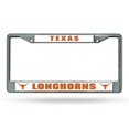 thumbnail image 1 of Texas Longhorns License Plate Frame, Chrome, 1 of 1