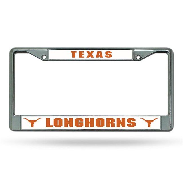 Texas Longhorns License Plate Frame, Chrome