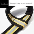 thumbnail image 4 of Decodeary Powerlifting Deadlift Straps Gym Straps For Strength Training Gym Accessories For Men And Women Black with yellow, 4 of 6