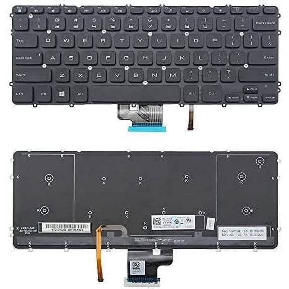 New US Black English Backlit Laptop Keyboard (Without palmrest) for Dell P31F P31F001 Light Backlight