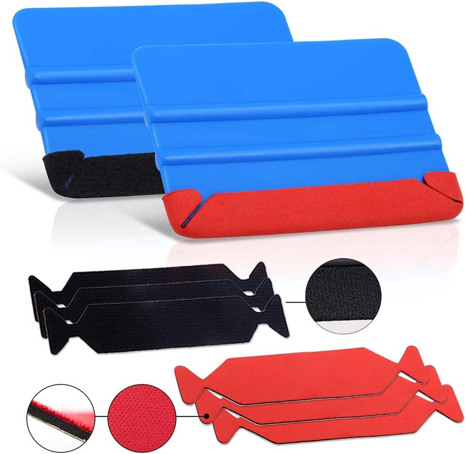 Car Wrap Tools PPF Installation Kit Vinyl Wrap Tool Kit with Felt Squeegee, Film Cutter, Bubble Release Pen, Utility Knife for Car Wrapping, Window Tint Application & Wallpaper Smoothing