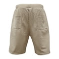 thumbnail image 2 of Pantalones cortos ligeros con cintura elástica para hombre: informales, verano, deportes al aire libre, secado rápido, 2 of 8